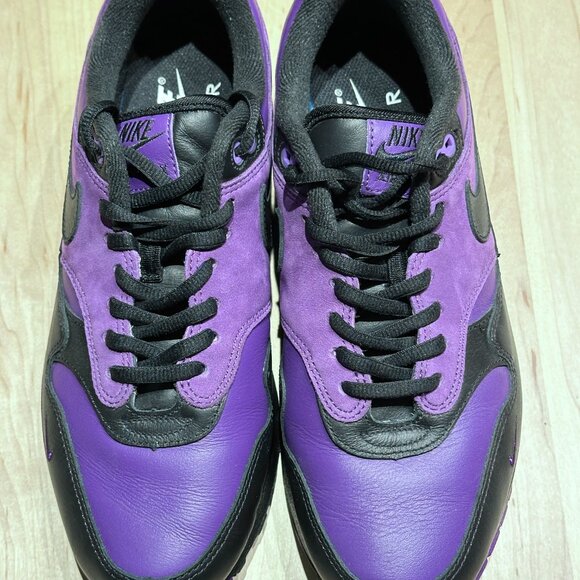 Mens - Nike ID Air Max 1 87 Custom Purple Black EXCELLENT - Picture 5 of 7